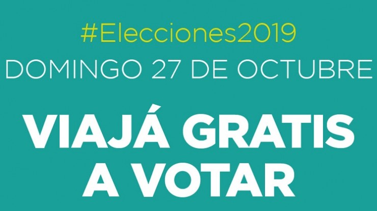 Colectivos gratis para ir a votar